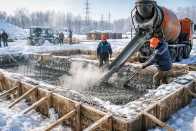 Можно ли заливать фундамент зимой?